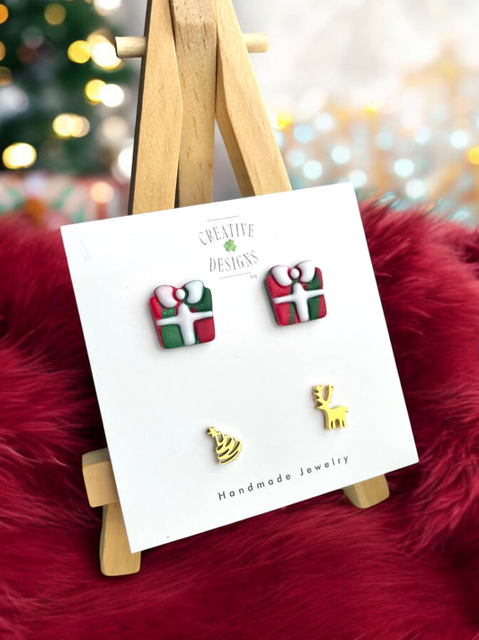 Present & Reindeer/Tree Stud Pack