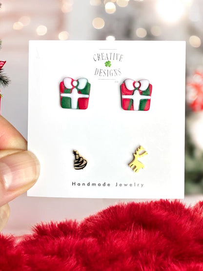 Present & Reindeer/Tree Stud Pack