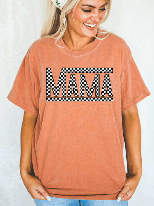 Mama Checkered Tee